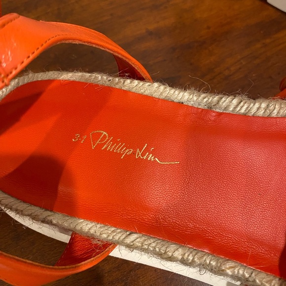 3.1 Phillip Lim Noa Platform Sandals size 40 Cruz Ring Platform watermelon red - Picture 2 of 11